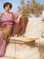 Tranquillity [detail Right] by John William Godward